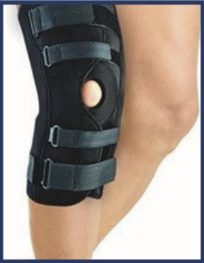 Hinged knee brace at Scanda Enterprises, Moosapet, Hyderabad